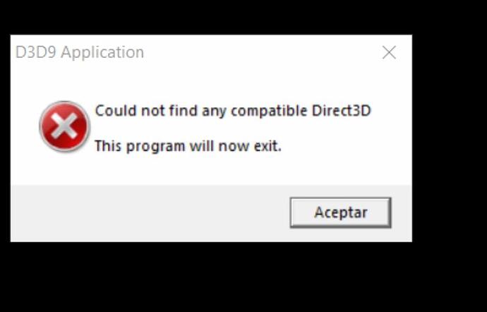 D3D9 Application Hatası.jpeg